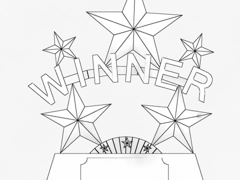 Piala Pemenang Model 3D