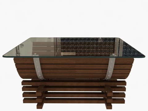 Wooden Table 3D Model