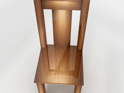Wooden Chair 3D Model