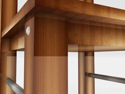 Wooden Chair 3D Model
