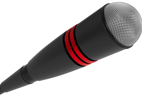 Desktop Microphone 3D Model