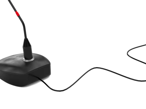 Desktop Microphone 3D Model