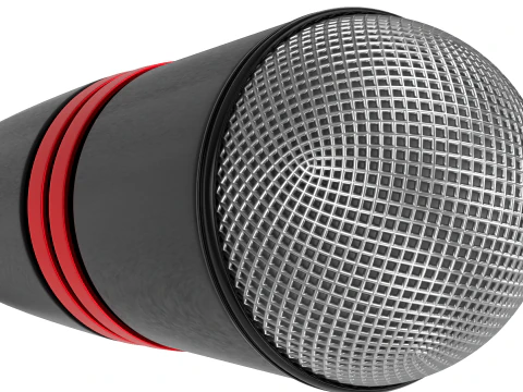 Desktop Microphone 3D Model