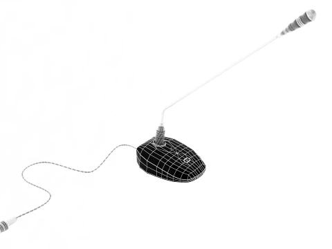 Desktop Microphone 3D Model