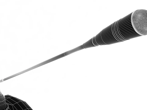 Desktop Microphone 3D Model