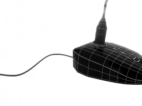 Desktop Microphone 3D Model