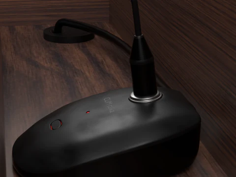 Podium with Mic 3D Model