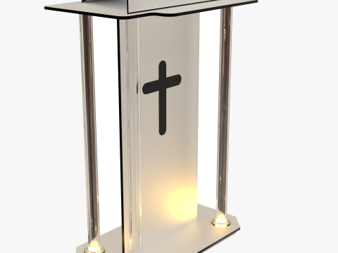 पल्पिट - व्याख्यान 3D मॉडल