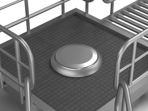 Tangki Fermentasi Model 3D