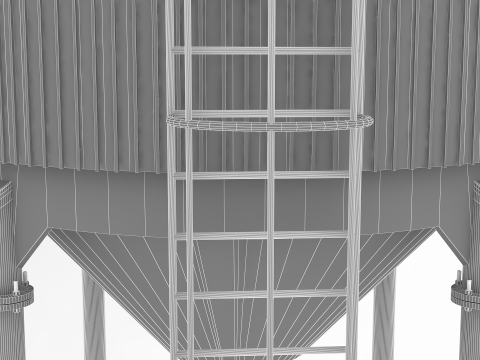 Tangki Fermentasi Model 3D