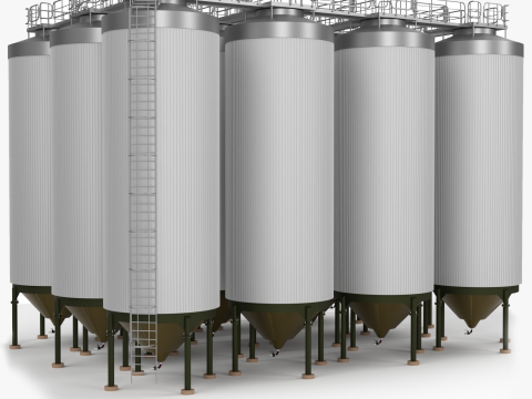 G&auml;rtanks 3D Modell