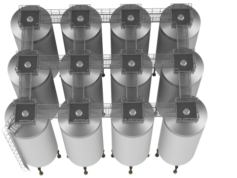 G&auml;rtanks 3D Modell