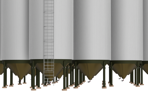 G&auml;rtanks 3D Modell