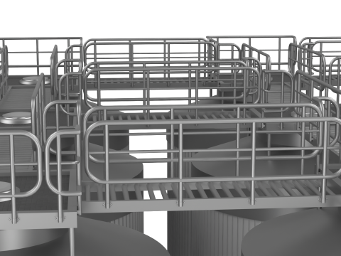G&auml;rtanks 3D Modell