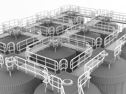 G&auml;rtanks 3D Modell