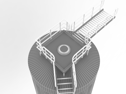 G&auml;rtanks 3D Modell