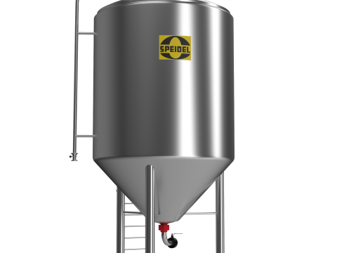 Tangki Fermentasi Model 3D