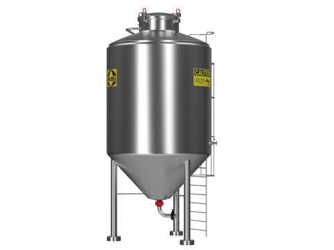 Tangki Fermentasi Model 3D