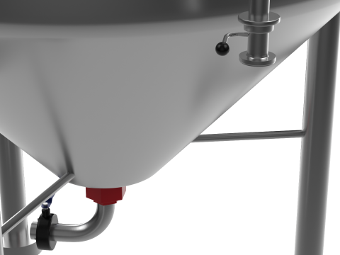 Tangki Fermentasi Model 3D