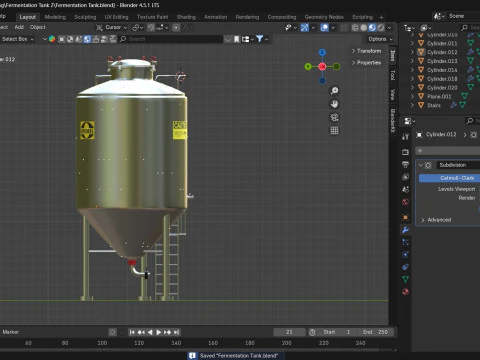 Fermentation Tank 3D Model