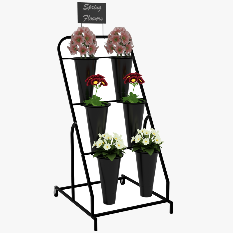 Flower Display Stand 3D Model .c4d .max .obj .3ds .fbx .stl .blend 