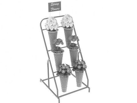 Flower Display Stand 3D Model