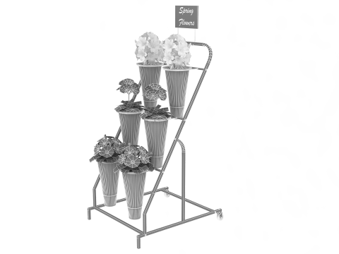 Flower Display Stand 3D Model