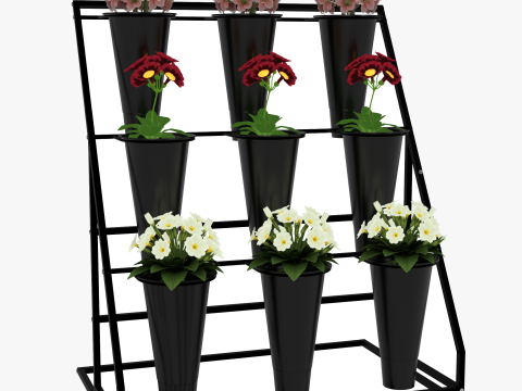 Flower Display Stand 3D Model
