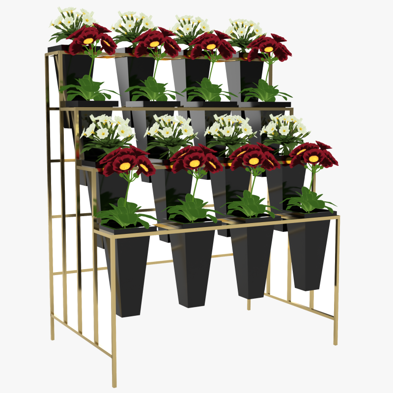 Flower Display Stand 3D Model .c4d .max .obj .3ds .fbx .stl .blend