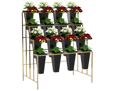 Flower Display Stand 3D Model