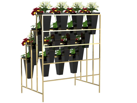 Flower Display Stand 3D Model
