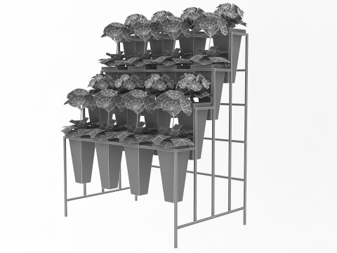 Flower Display Stand 3D Model