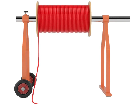 Industrial Wire Roll Trolley 3D Model