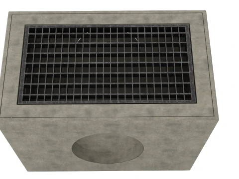 Concrete Drain Inlet 3D Model