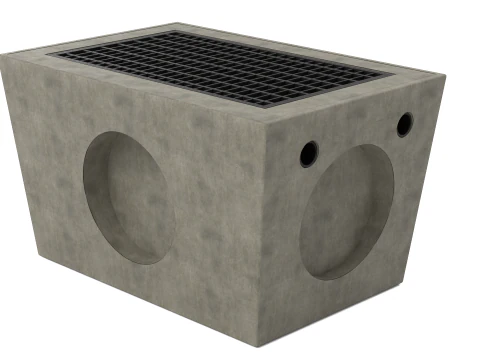 Concrete Drain Inlet 3D Model
