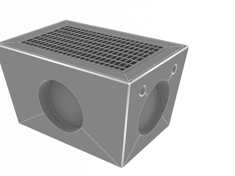 Concrete Drain Inlet 3D Model