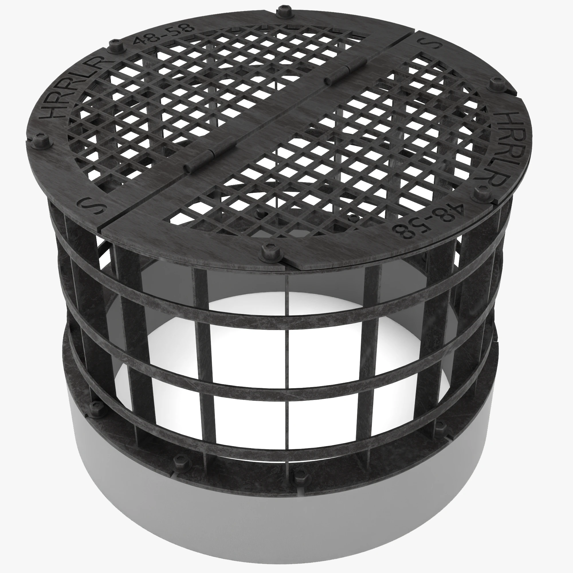 Concrete Drain Inlet 3D Model .c4d .max .obj .3ds .fbx .stl .blend 