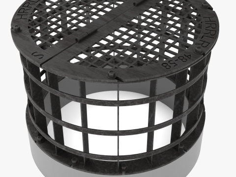 Betonablaufeinlass 3D Modell