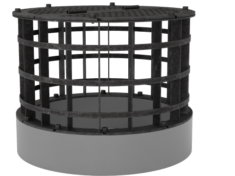 Concrete Drain Inlet 3D Model