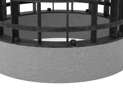 Concrete Drain Inlet 3D Model