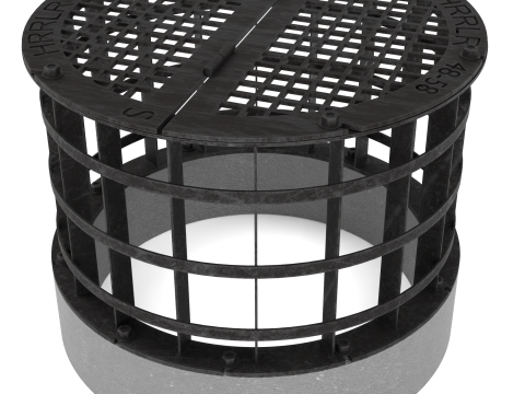 Concrete Drain Inlet 3D Model