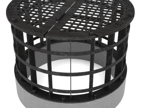 Concrete Drain Inlet 3D Model