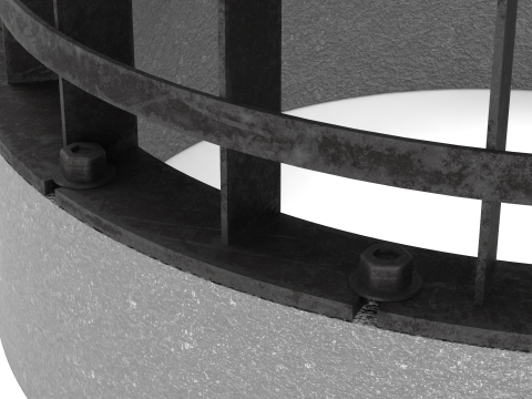 Concrete Drain Inlet 3D Model