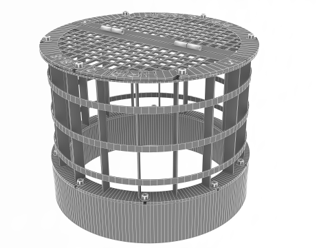 Concrete Drain Inlet 3D Model