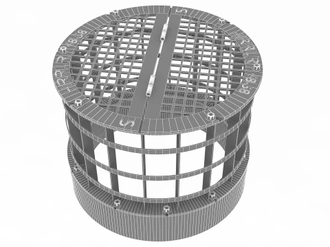 Concrete Drain Inlet 3D Model