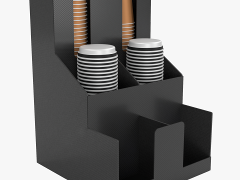 Cups Organizer Dispenser 3D Model