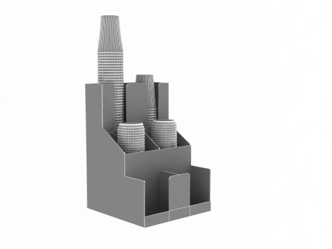 Cups Organizer Dispenser 3D Model