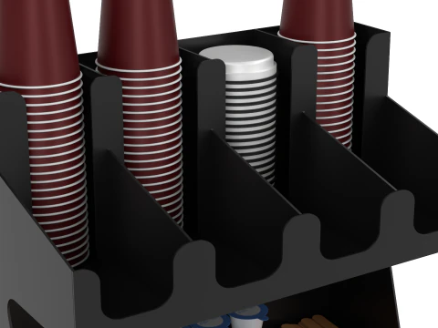 Cups Organizer Dispenser 3D Model
