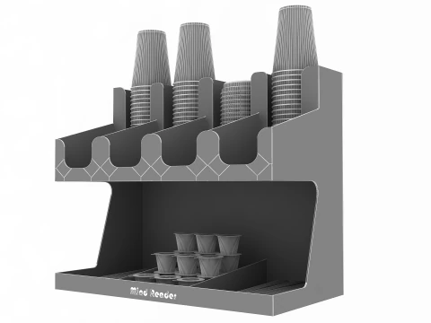 Cups Organizer Dispenser 3D Model