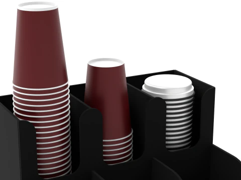Cups Organizer Dispenser 3D Model